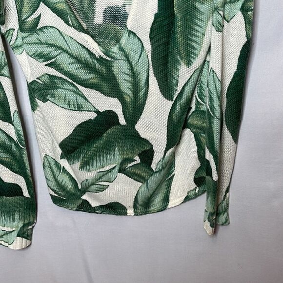 Show Me Your Mumu Ryan Rene Palm Leaf Tropical Knit Sweater. Size Medium. - Picture 8 of 11